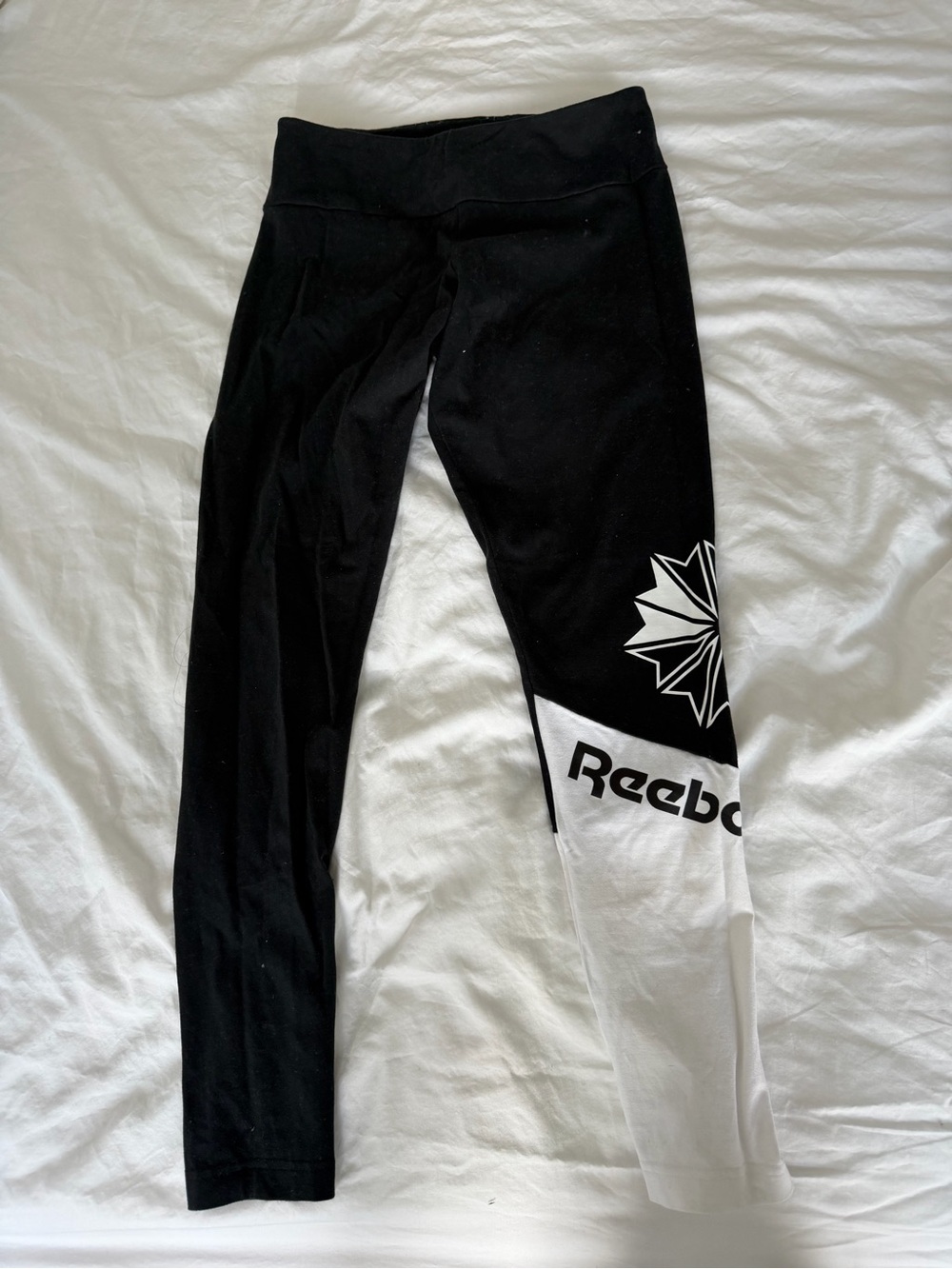 Reebok black and white leggings - Size small - NWOT